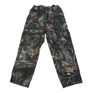 Rustic Ridge Camo Cargo‎ Pants Kids M Brown Green Hunting Outdoor